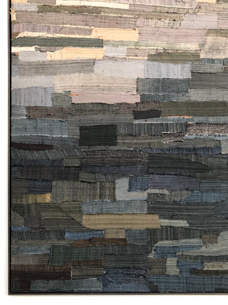 Image of large abstract stitched composition (