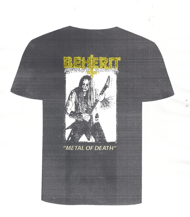 Image of Beherit - Metal Of Death,  Fan-club shirt. 