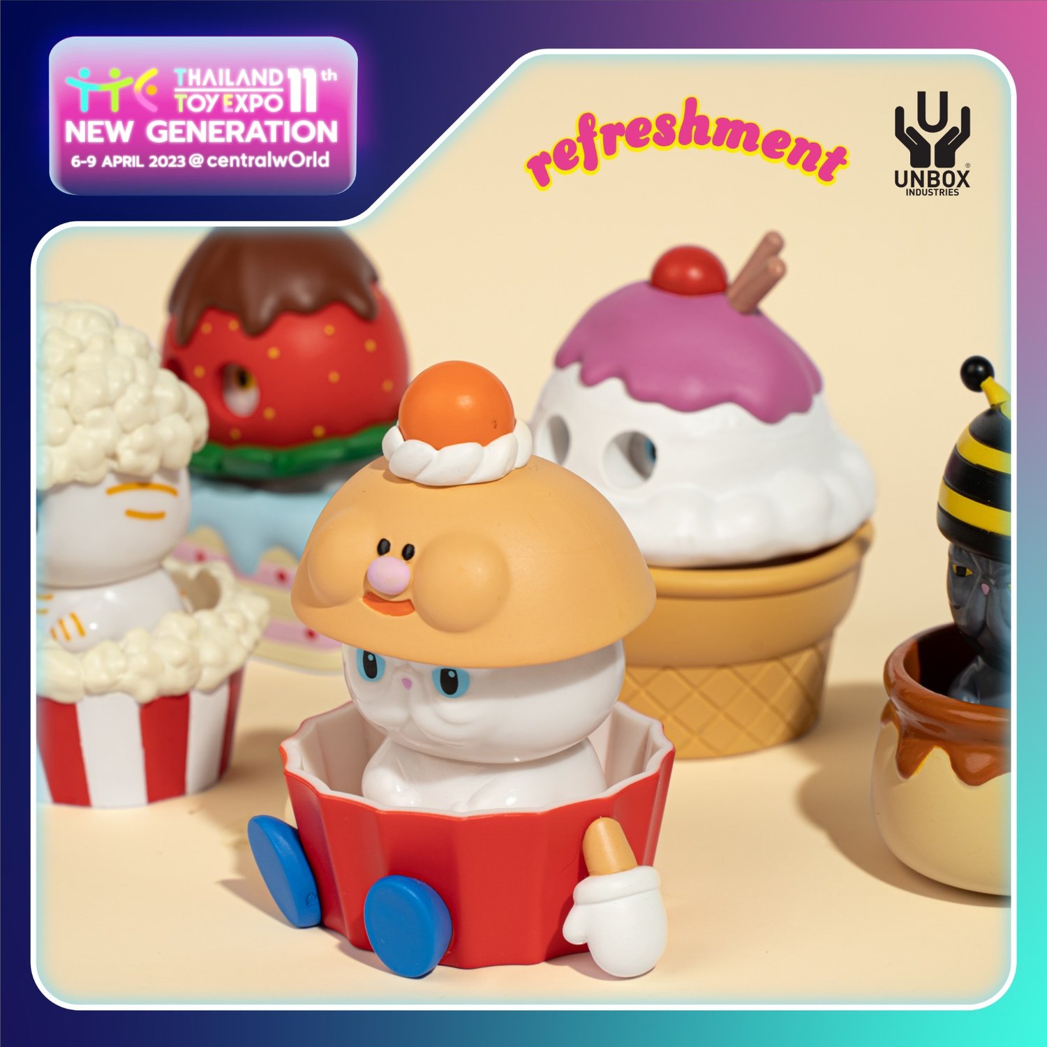 Image of REFRESHMENT TOY PETANYAN SIX FIGURE BOX