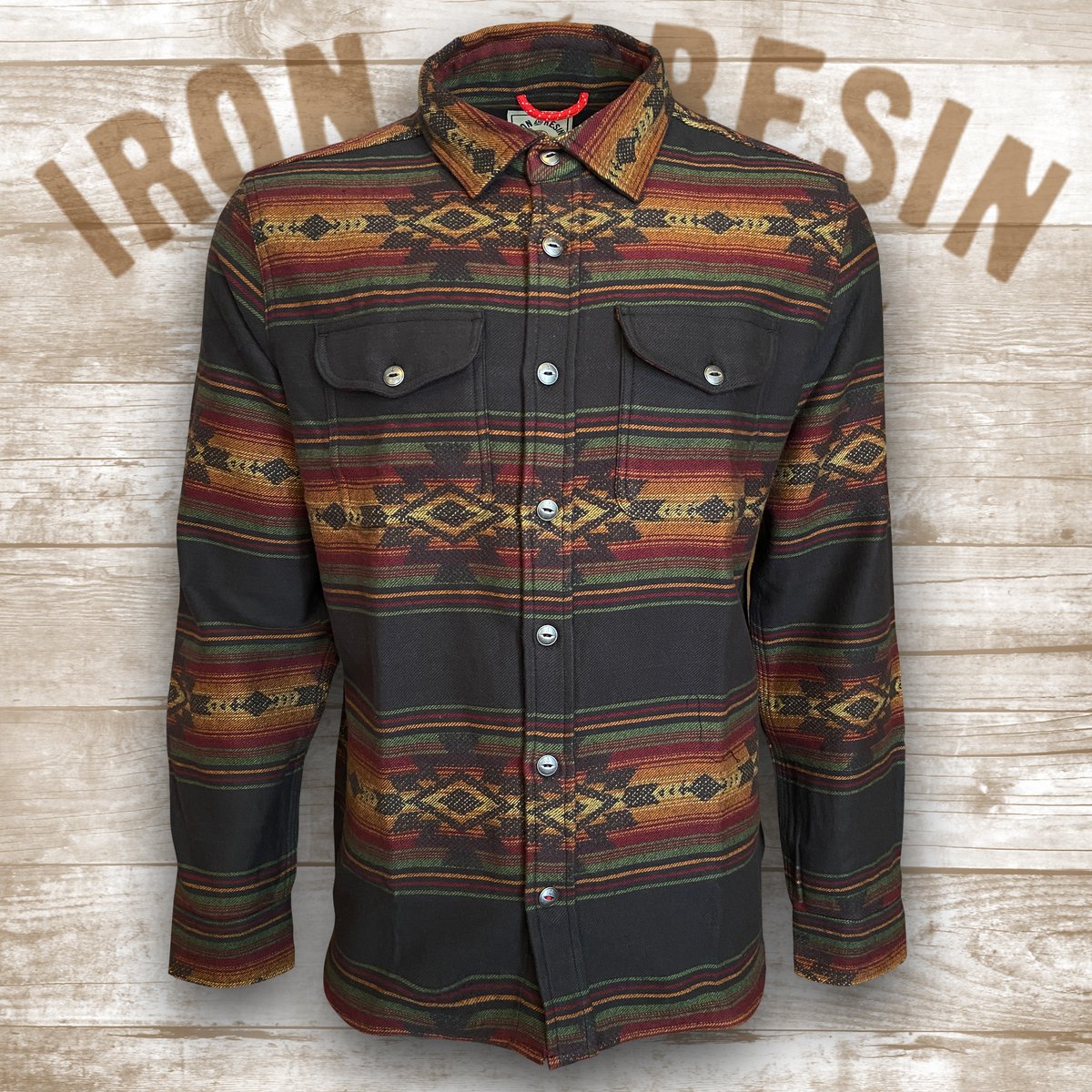 IRON&RESIN KLAMATH SHIRT BLACK / Harry Damson