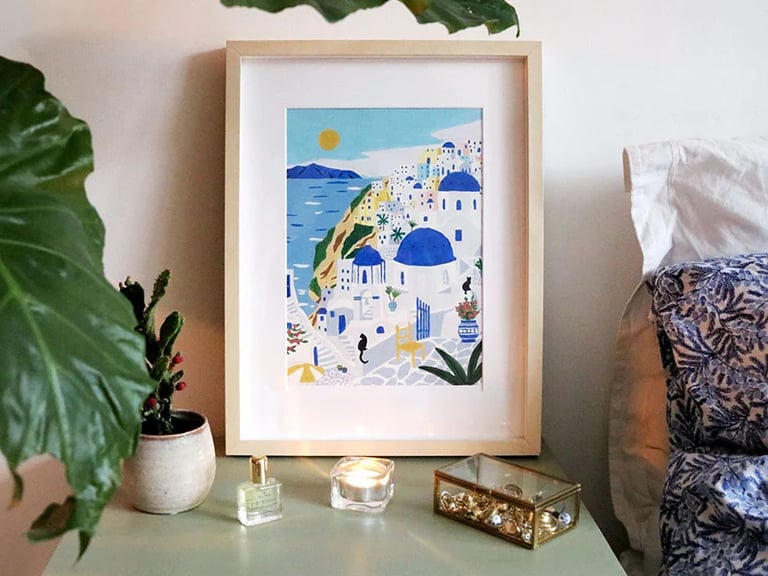 COFFRET PEINTURE AU NUMÉRO - SANTORINI PAR MAJA TOMLJANOVIC, PETIT PINCEAU Image 4