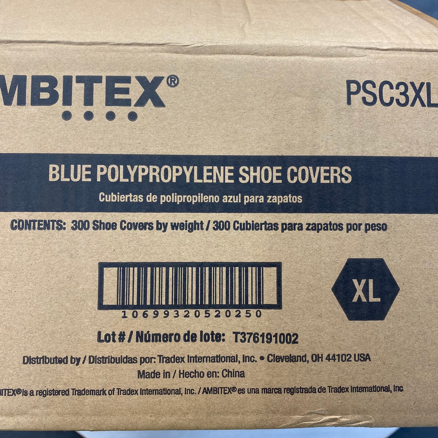 Image of Ambitex Blue Polypropylene Disposable Shoe Covers 100ct 50 pr