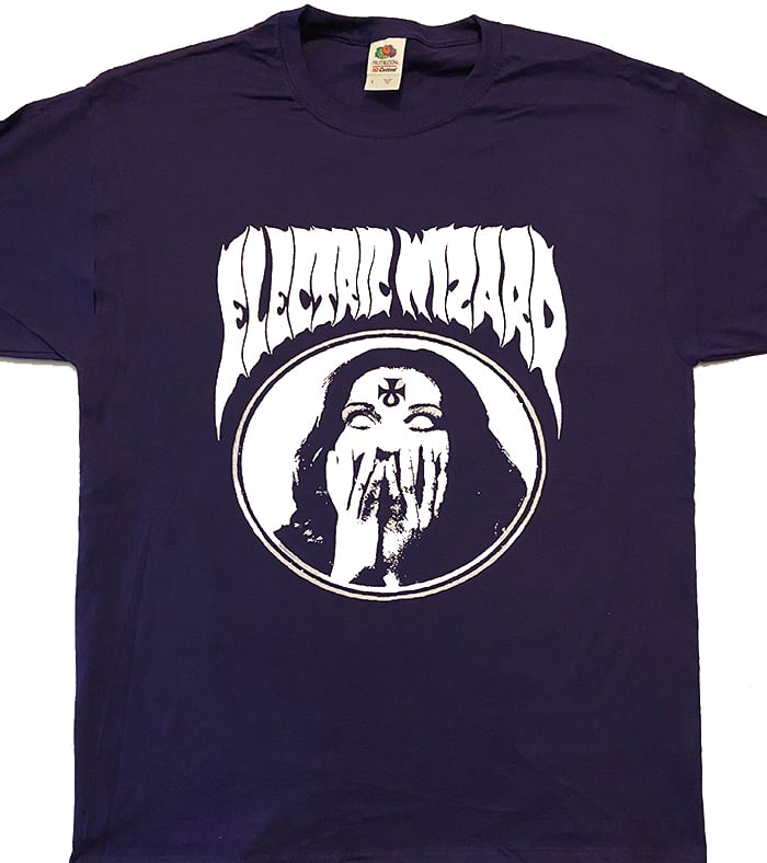 Image of Electric Wizard " Inverted Ankh Girl  Purple T-shirt