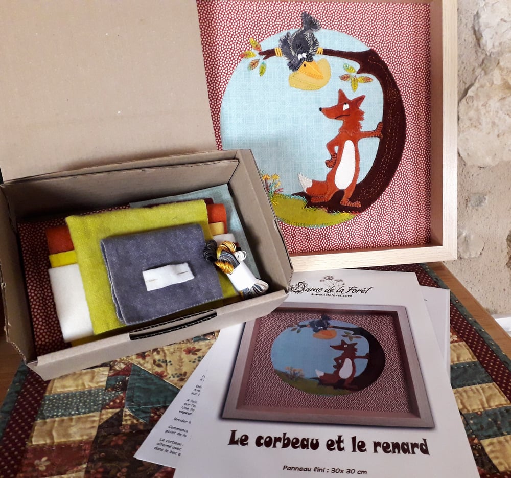 Image de Le corbeau et le renard - KIT dame de la forêt
