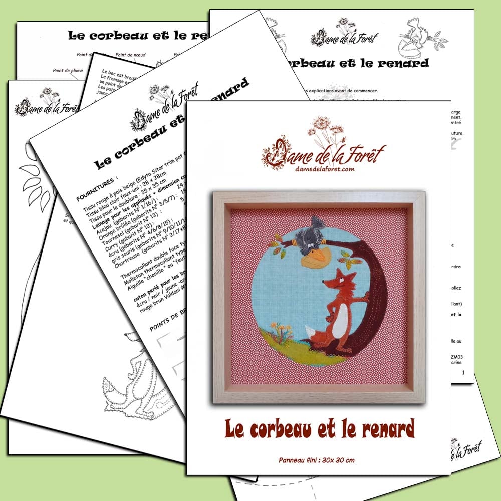 Image de Le corbeau et le renard - KIT dame de la forêt