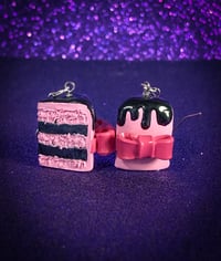 Image 2 of Sweet 1600th Birthday Cake Earrings