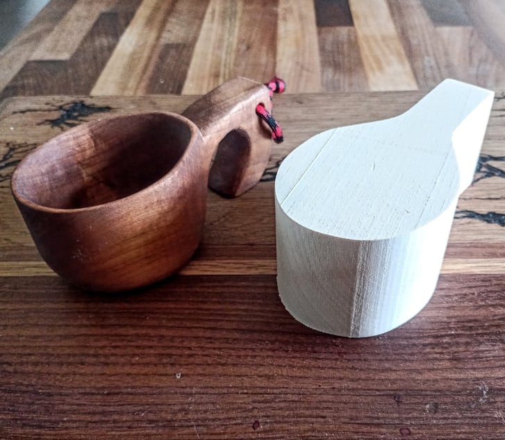 Beaver Craft B3 Wood Carving Kuksa Mug Blank