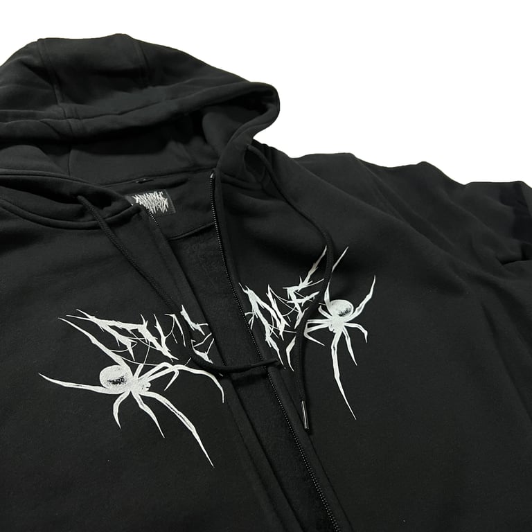 "Arachnid" Hooded Zipper Image 2