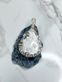 dendritic opal pendant