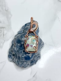 ruby fuchite pendant