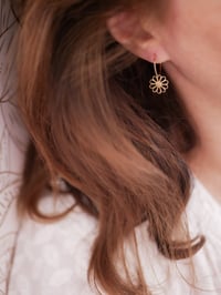 Image 3 of Mini Créoles ROSIE Or/Argent