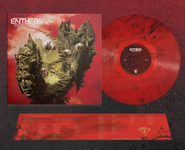 Image of 'TIME WILL TAKE US ALL' red/black marbled EU tour edition vinyl [LIMITED TO 300]