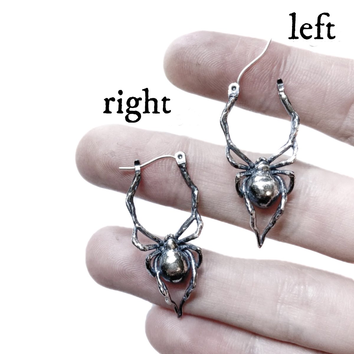 Latrodectus black widow spider ring in outlet sterling silver or gold