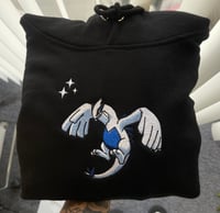 Image 1 of Lugia embroidered hoodie 🖤 (BLK) 