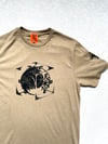 all sides covered tee in light brown 