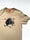 Image of all sides covered tee in light brown 