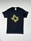 all over texas tee in black 