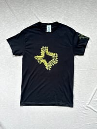 Image of all over texas tee in black 
