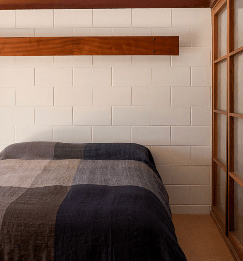 Image of Linen Plaid Bedspread