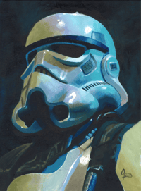 Storm Trooper print 9x12