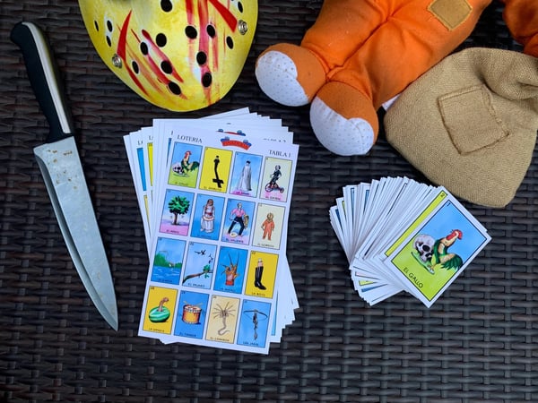 Image of Horror Loteria Playable Set.