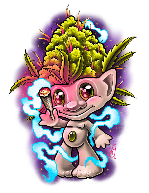 Image of Weed Troll Art Print