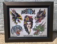 Image 1 of Munday Tattoo Flash Sheet 11”x14”  (4-2022)
