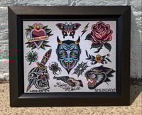 Image 1 of Munday Tattoo Flash Sheet  11”x14”  (6-2022)