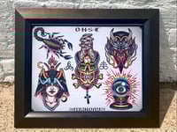 Image 1 of Munday Tattoo Flash Sheet 11”x14”  (5-2023)