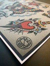 Image 3 of Munday Tattoo Flash Sheet 11”x14”  (3-2023)