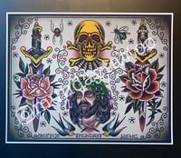 Image 2 of Munday Tattoo Flash Sheet 11”x14”  (2-2023)