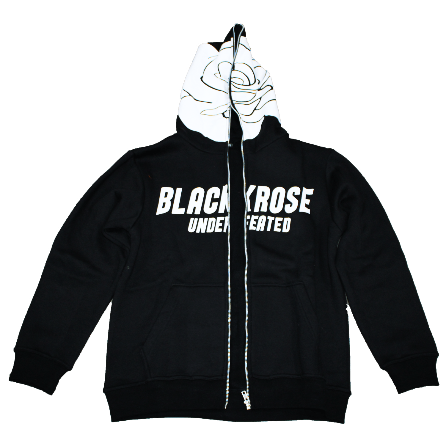 Image of Roses grow full zip (black)