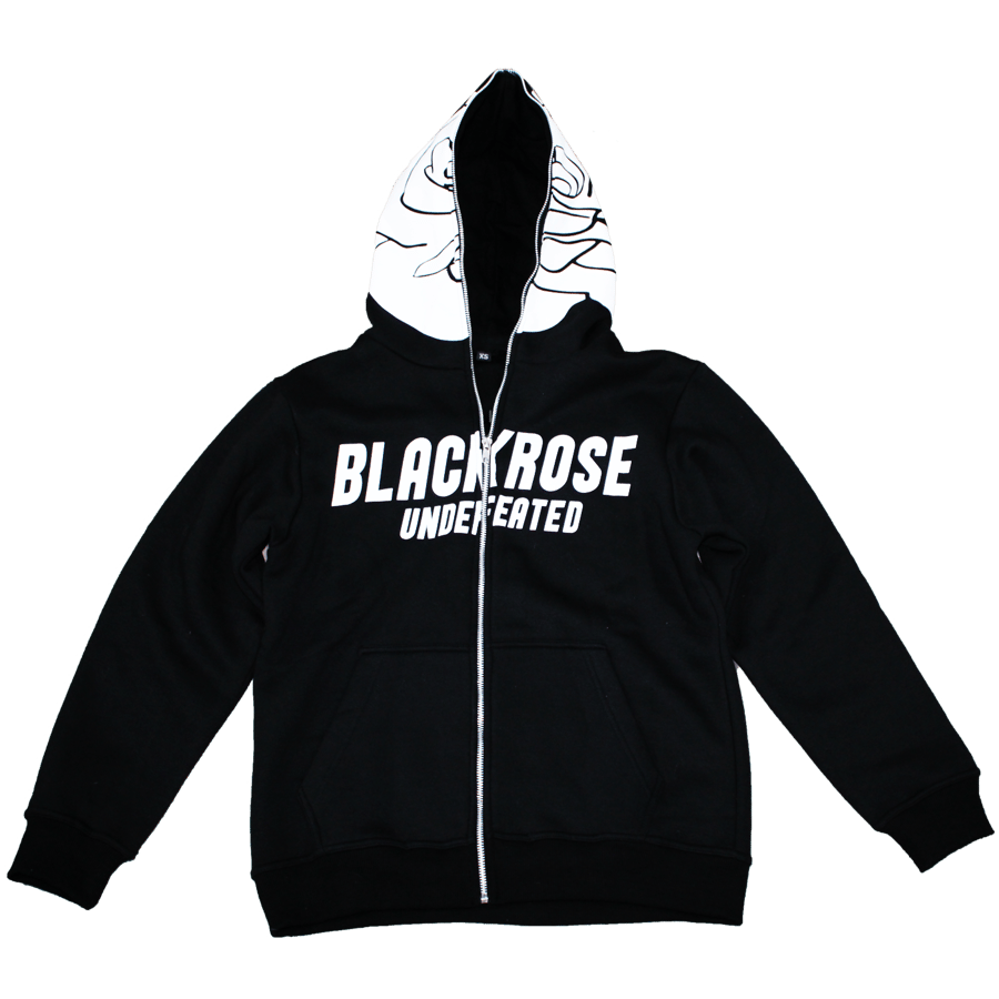Image of Roses grow full zip (black)