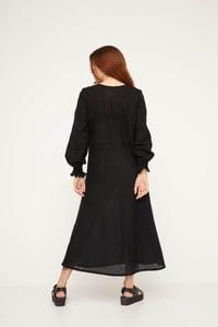 Image 2 of kuwaii lucia dress black wool