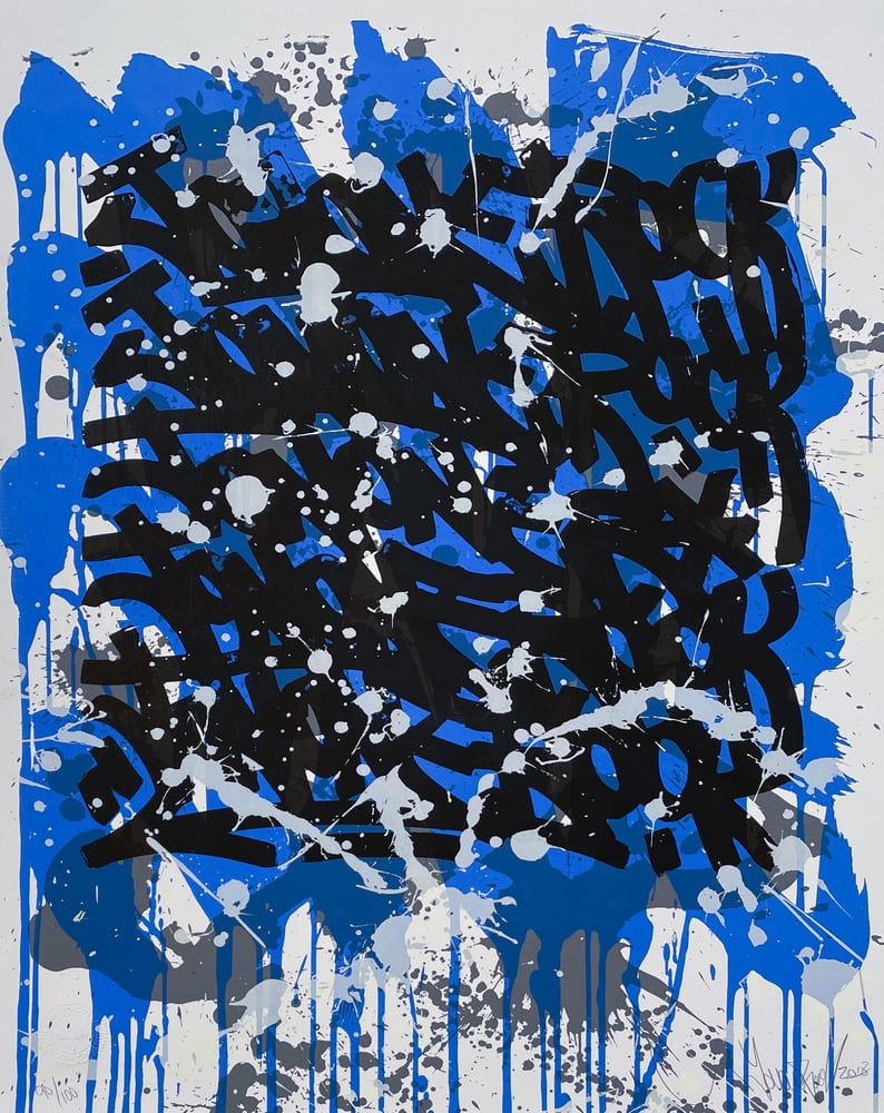 Image of John `JonOne` Perello - Print "Blue"