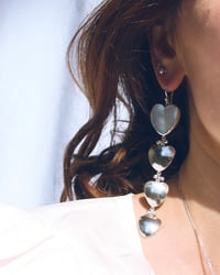 Image 1 of Heart Chain Earrings