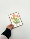 Plantable Seed Card - Tulip Lino Print