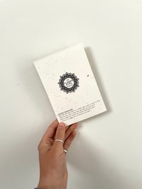 Image 2 of Plantable Seed Card - Peony Lino Print