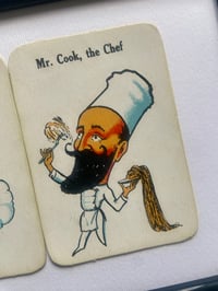 Image 18 of Mr and Mrs, couples cards, from the 'Old Maid' card game c1920s, framed vintage cards