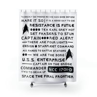Image 1 of Star Trek Feature Shower Curtain