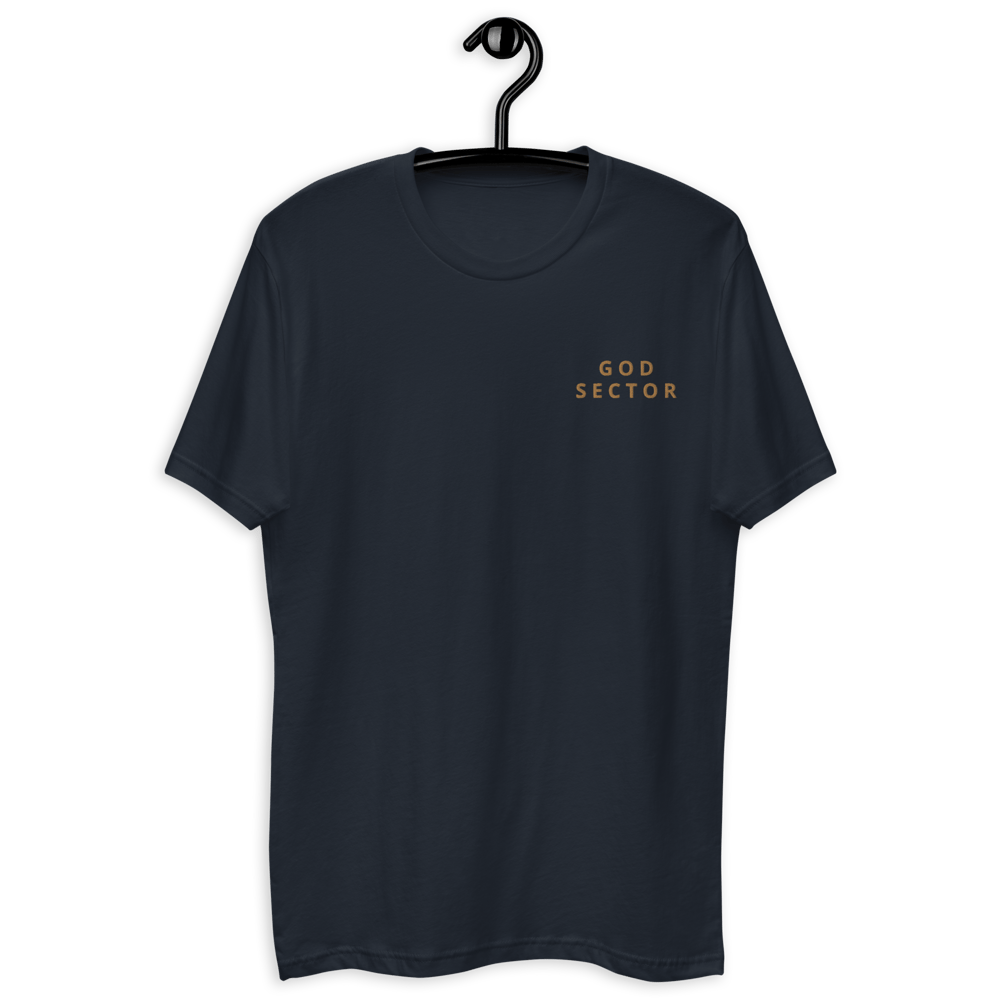 God Sector | Men's Fitted T-Shirt | Embroidered