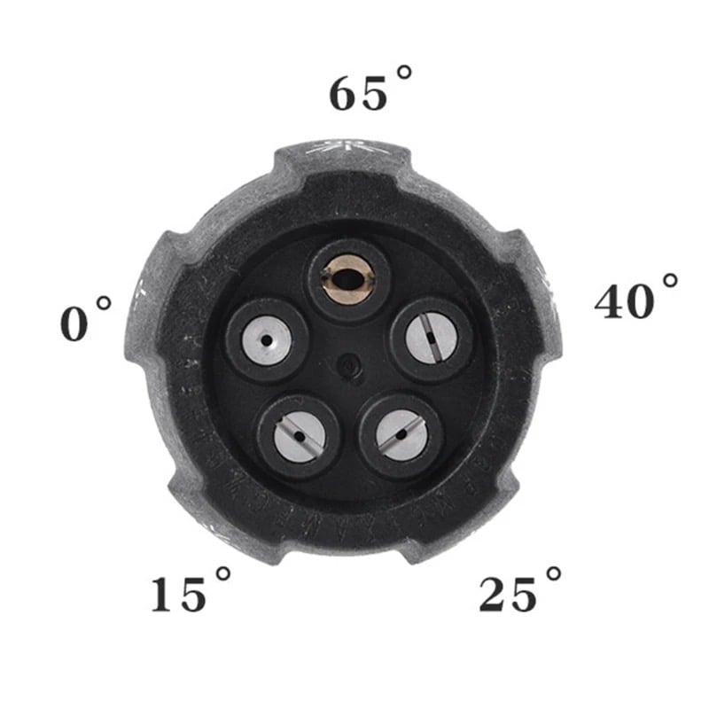 5 In 1 High Pressure Washing Nozzle 0 15 25 40 65 1/4 quick release
