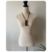 Image 2 of SALE - Second Hand Buck Knife Embossed Leather Necklace