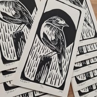 Image 3 of Lino print "ROBIN"