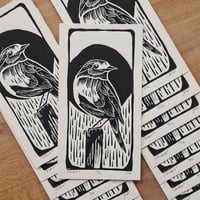 Image 4 of Lino print "ROBIN"