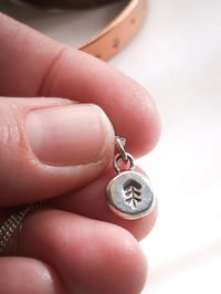Image 5 of Tiny Pine recycled silver pendant 