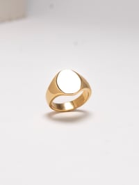 Image 4 of Mid-Oval Signet Ring