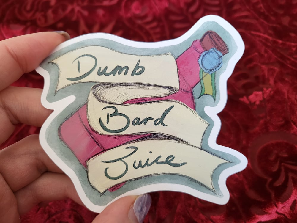 Image of Dumb Bard Juice - Sticker