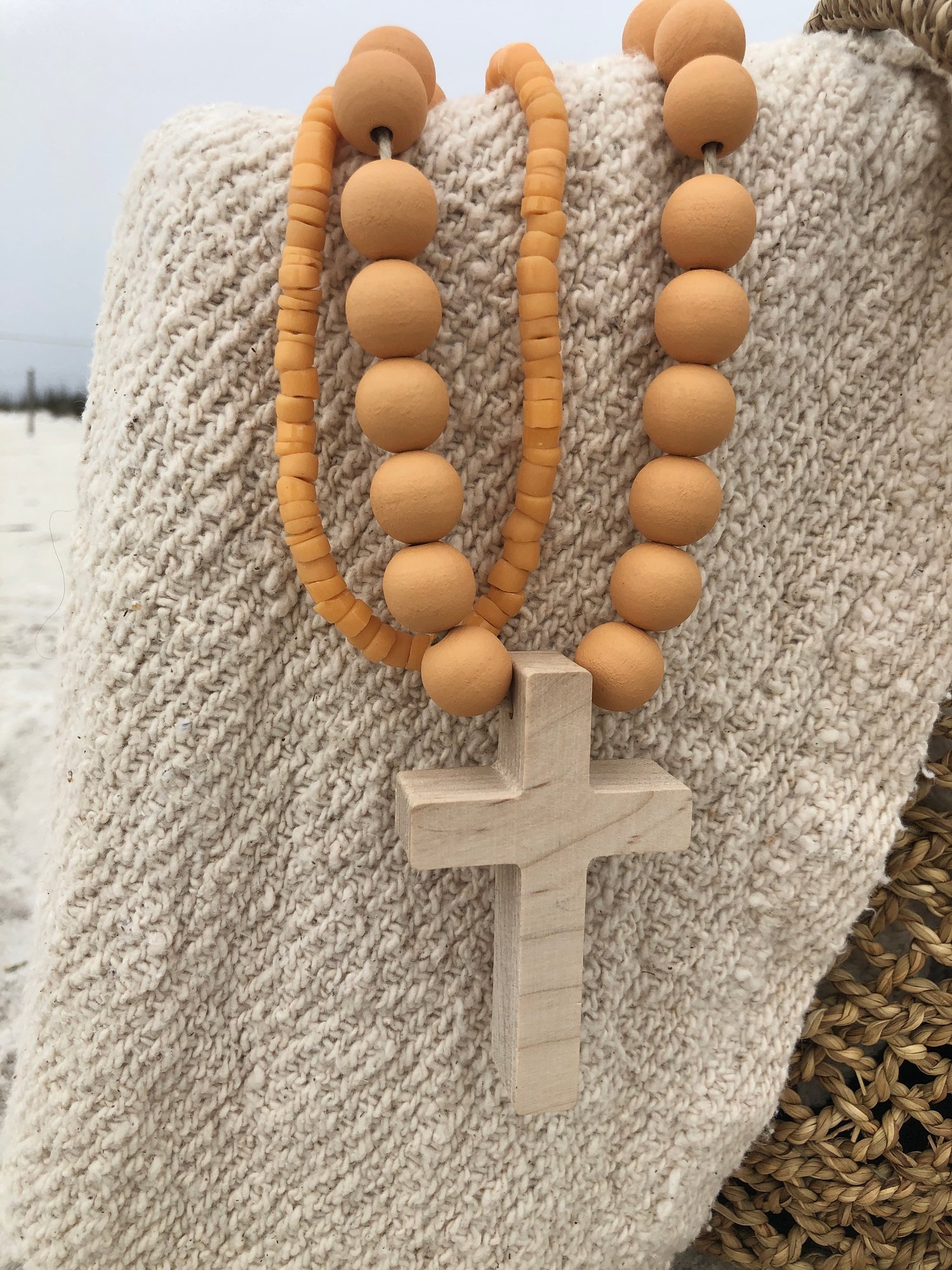 Cross Gold Decorative Beads Cross