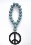 Mini Love Beads - PEACE SIGN (metal)